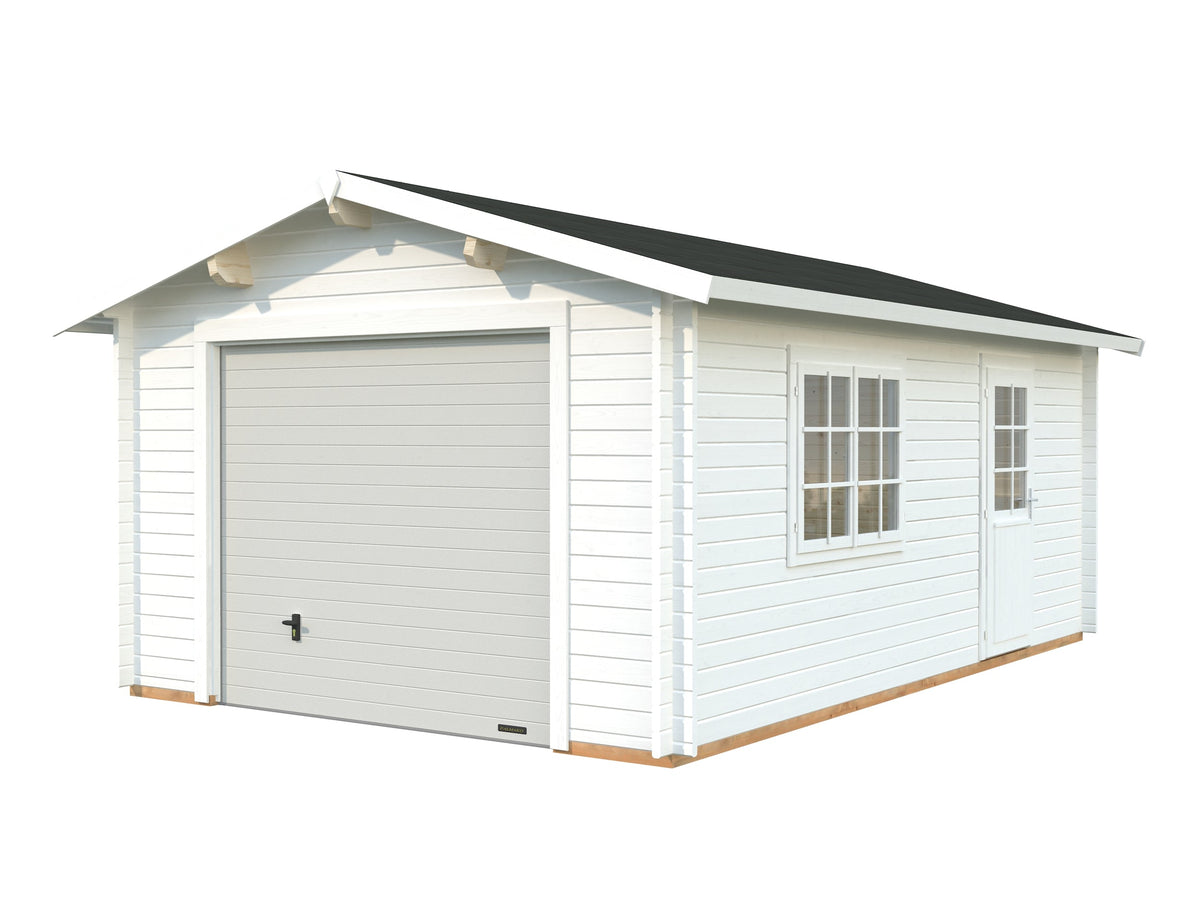 Timber Garage Roger 19.0 m² with sectional door