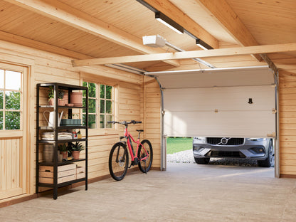 Timber Garage Roger 19.0 m² with sectional door