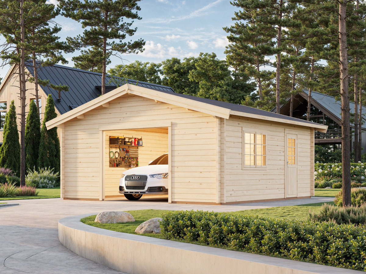 Timber Garage Roger 27.7 m² kit