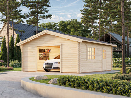 Timber Garage Roger 27.7 m² kit