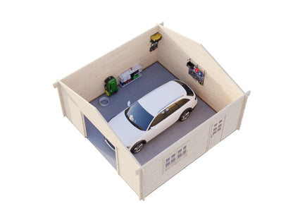 Timber Garage Roger 27.7 m² kit