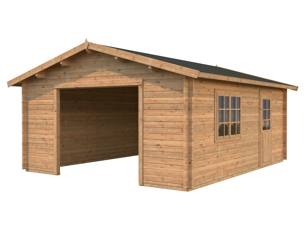Timber Garage Roger 27.7 m² kit