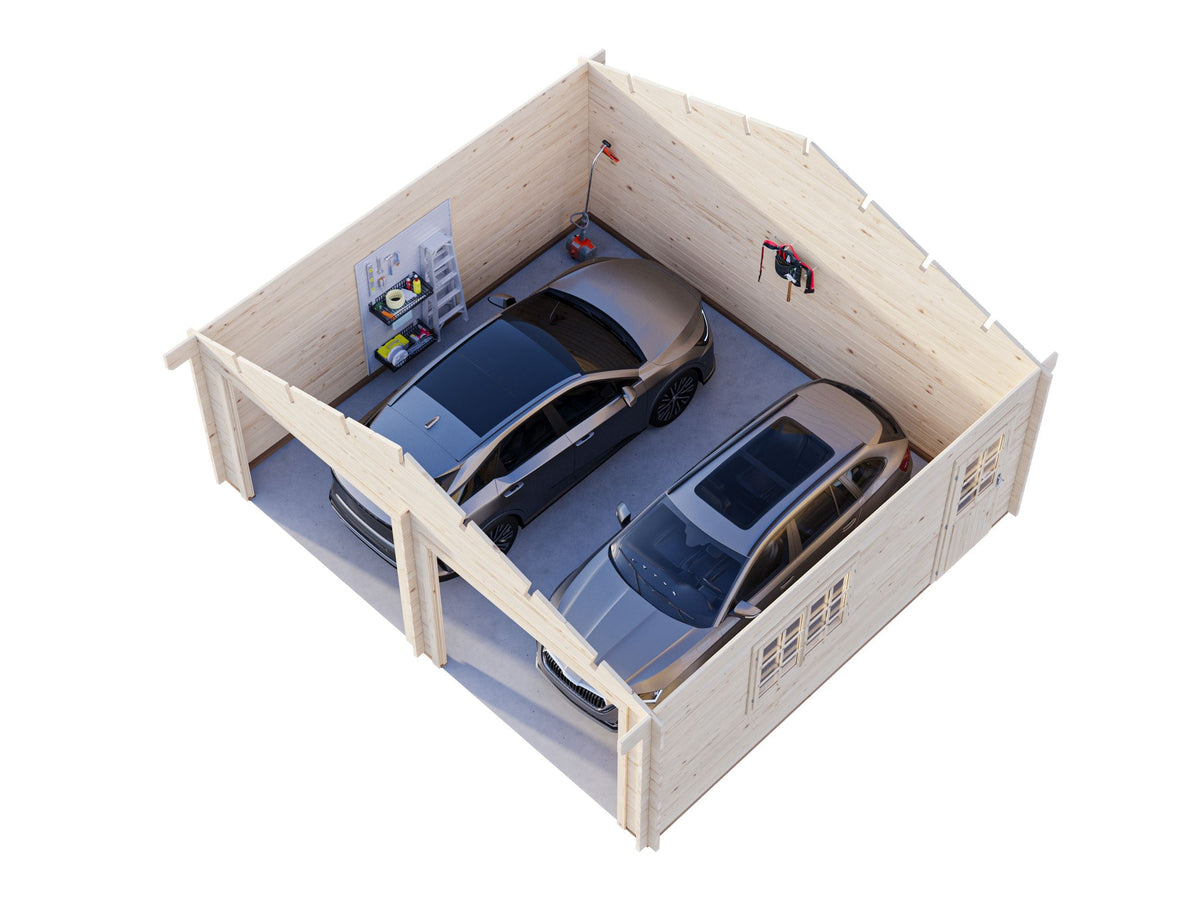 Timber Garage Roger 28.4 m² kit