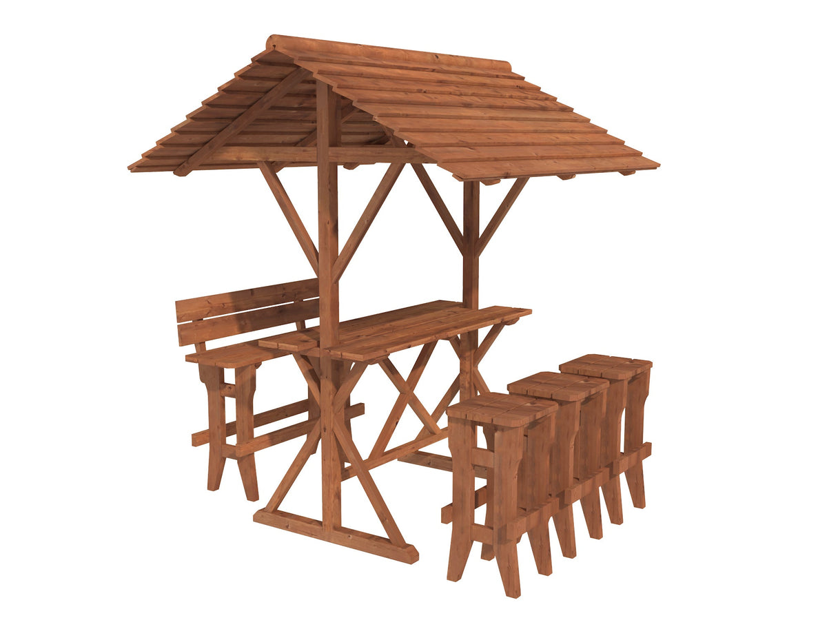 Timber Table and Bench Kit Leo