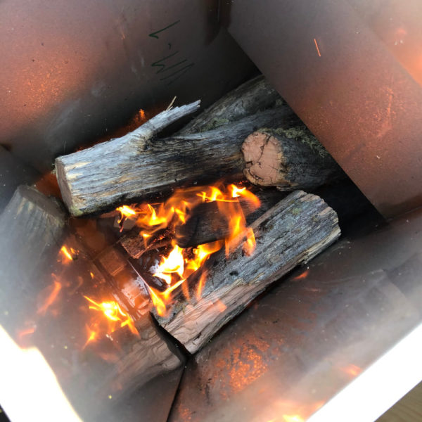 Nordic Spa Wood Fired Hot Tub with internal heater